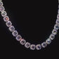 925 Silver Moissanite Width 11mm Necklace Cluster Tennis Chain (TCAA 110)